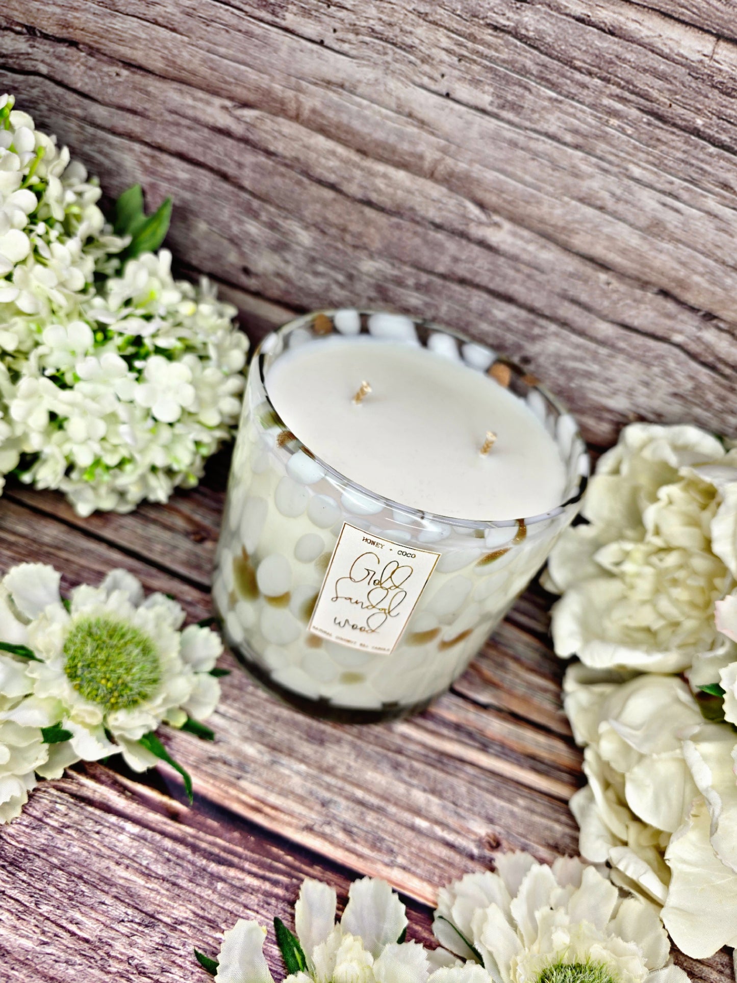 Golden Confetti Candle