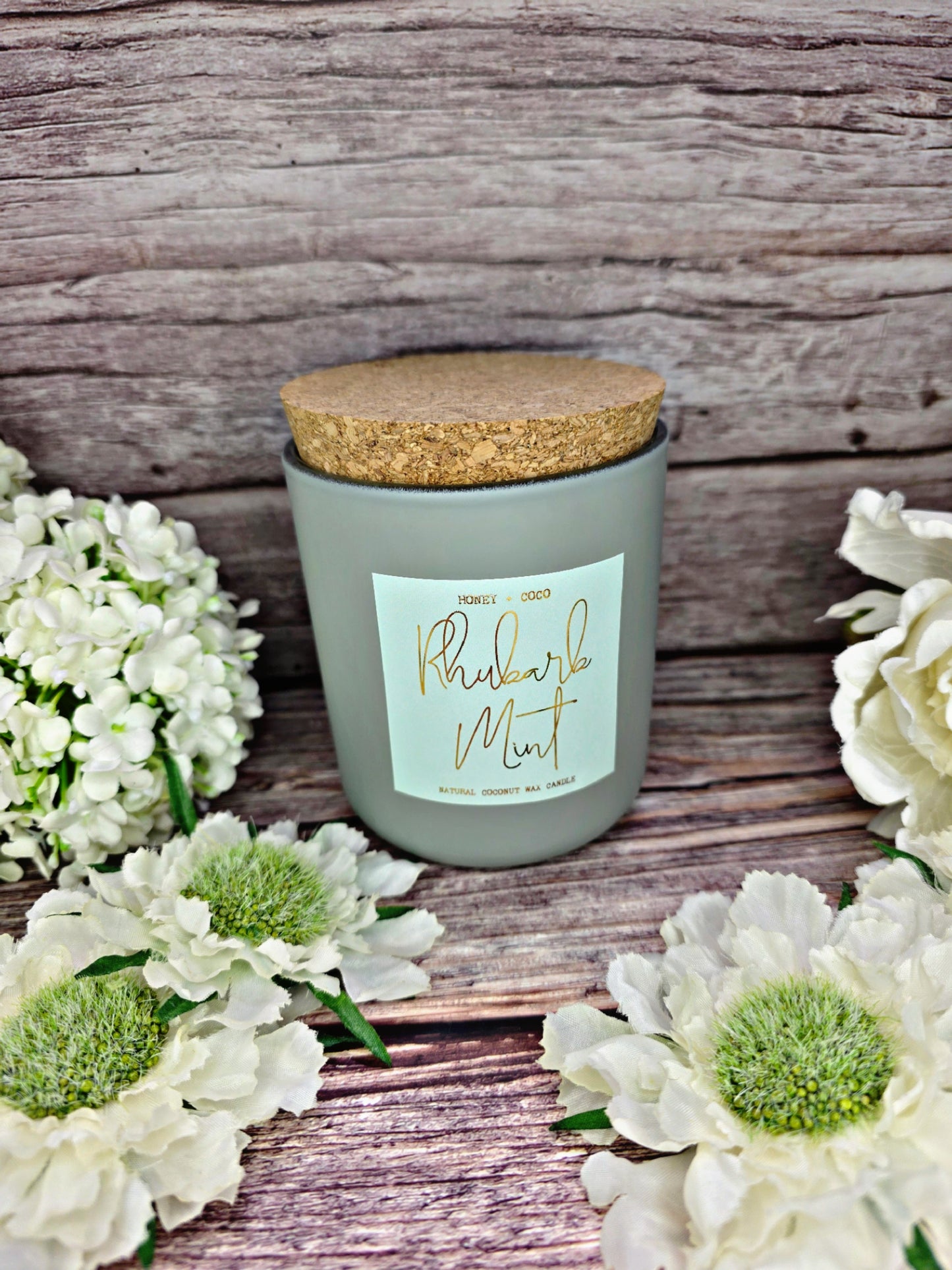 Rhubarb + Mint Candle