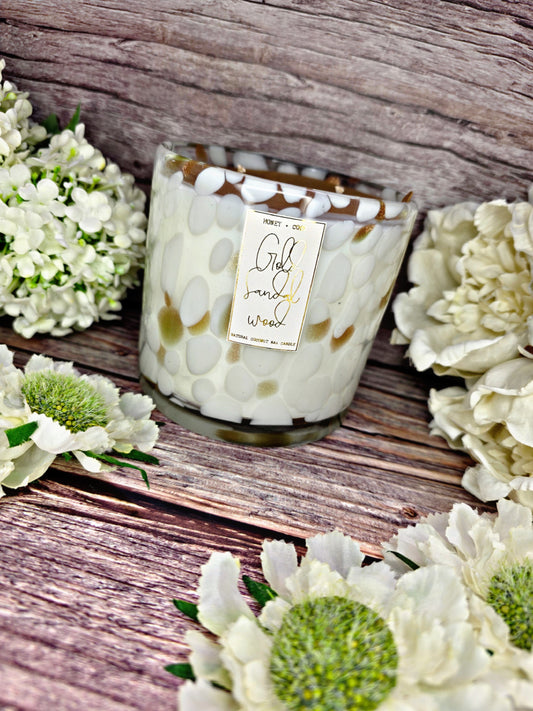 Golden Confetti Candle