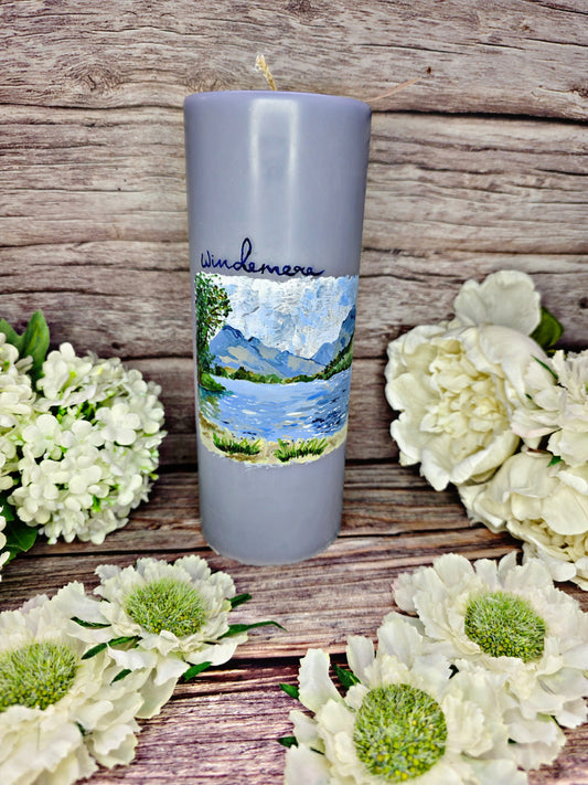 Windemere Hand Painted Candle