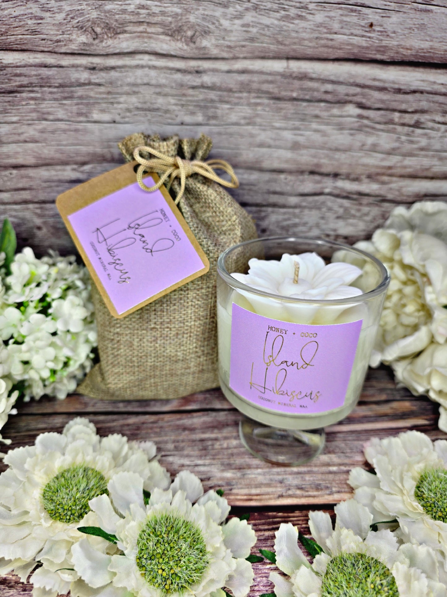 Island Hibiscus Trinket Candle