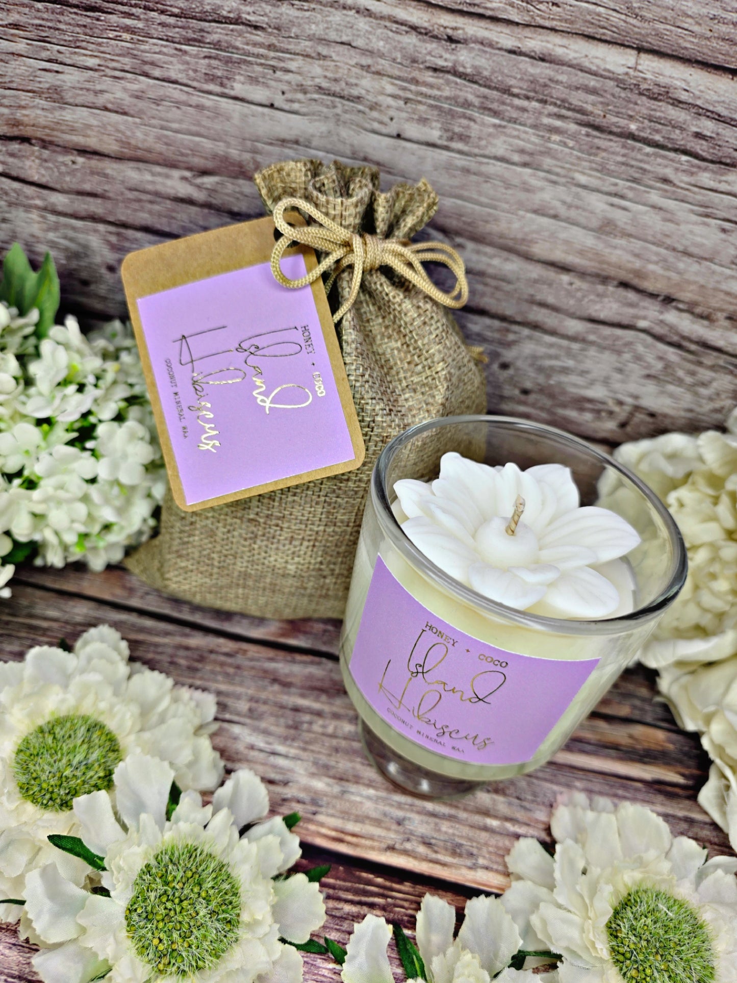 Island Hibiscus Trinket Candle