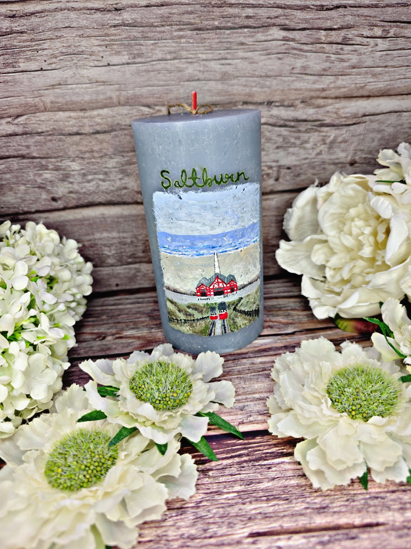 Saltburn Hand Painted Candle